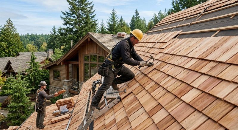 Wood Shake Roof Replacement